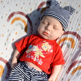 12-Zoll-Reborn-Puppen-Kleidung, bezauberndes Silikon-Reborn-Baby-Puppen-Stoffset