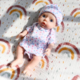 [Ava] 11'' Realistic Reborn Silicone Doll