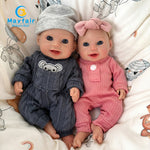 10 inch silicone baby dolls twins