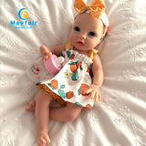 addorable 13 inch silicone baby doll girl