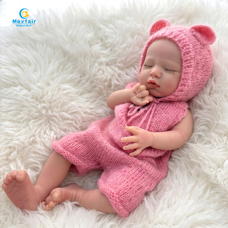 [Emma] 18'' Realistic Baby Reborn Doll Girl Open Mouth Have Pacifier| Drink & Wet System