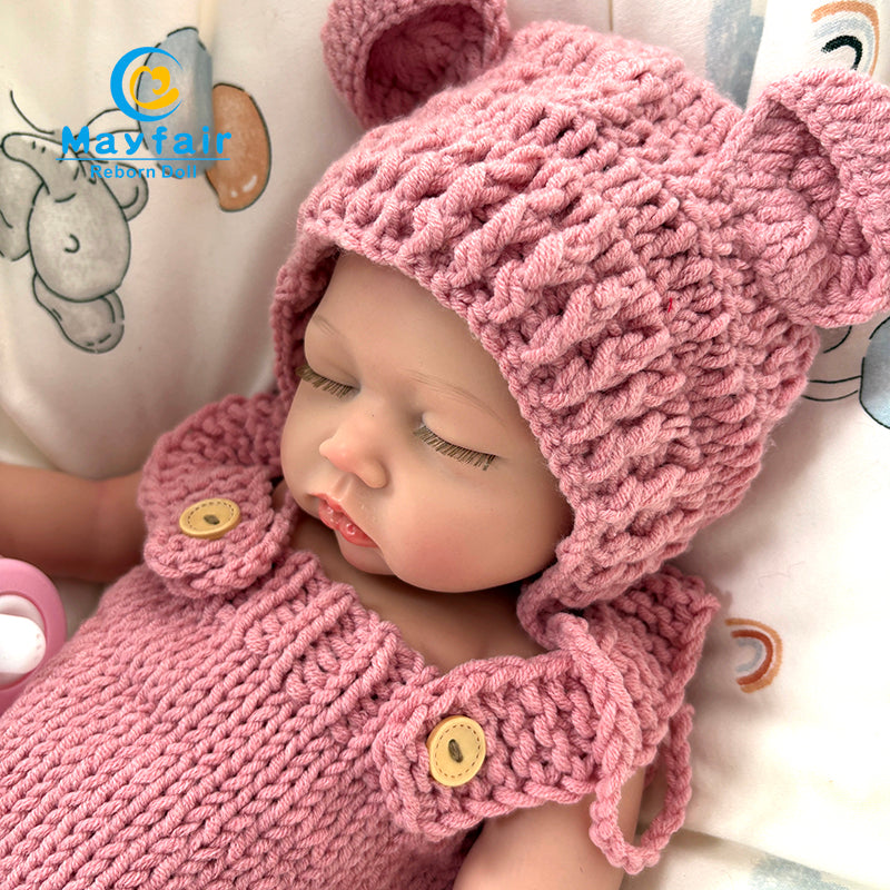 realistic face of silicone baby doll