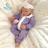[Ella] 18'' Realistic Full Silicone Reborn Baby Doll Girl |  Drink & Wet System