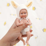 7 inch Adorable Mini Silicone Reborn Dolls Girl