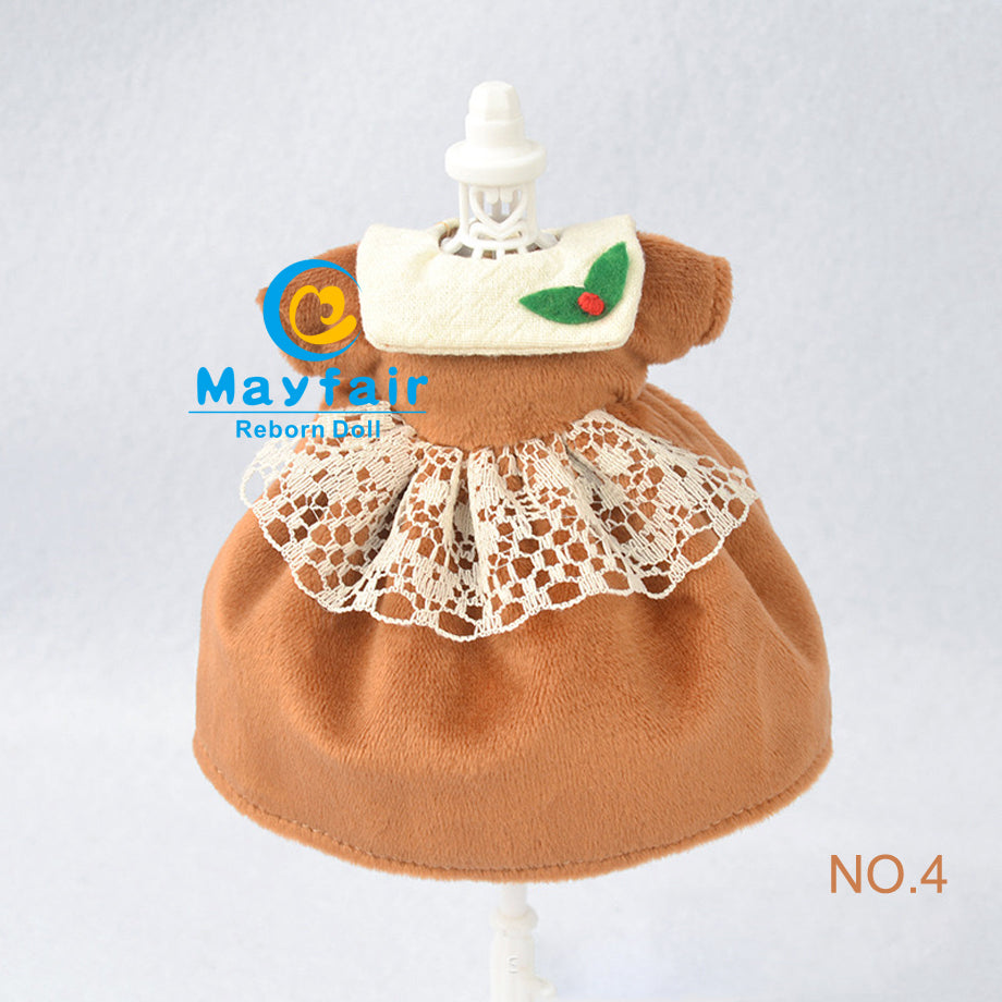 6 inches Merry Christmas Reborn Doll Clothes Accessories Set