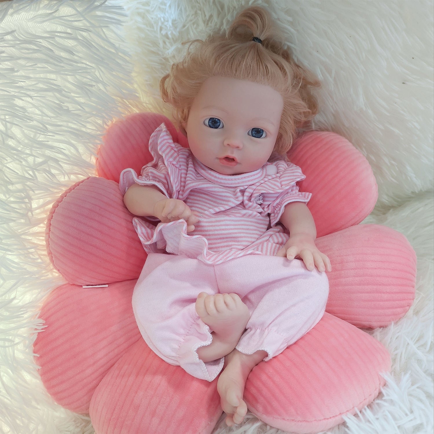 [Emily] 13'' Realistic Silicone Reborn Baby Doll | Drink & Pee Function