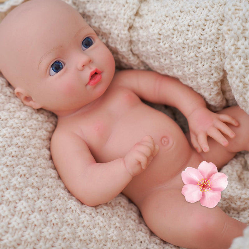 [Emily] 13'' Realistic Silicone Reborn Baby Doll | Drink & Pee Function