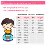 22 inches Full Silicone Reborn Baby Accessories Set