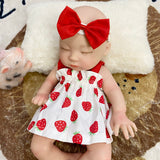 12/13 inches Full Silicone Reborn Baby Doll Dress Set