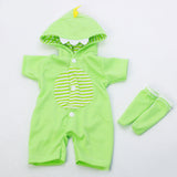 13/18 inches Full Silicone Reborn Baby Doll Toy Jumpsuit