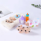 Full Silicone Reborn Baby Pig Family Simulation Pig Gift Set (A Family Of Four)