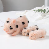 Full Silicone Reborn Baby Pig Family Simulation Pig Gift Set (A Family Of Four)