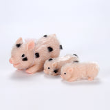 Full Silicone Reborn Baby Pig Family Simulation Pig Gift Set (A Family Of Three)