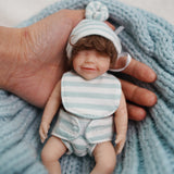 7 inch Realistic Mini Silicone Reborn Dolls Baby Girl