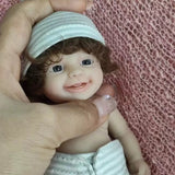 7 Inch Mini Silicone Baby Dolls Baby Girl