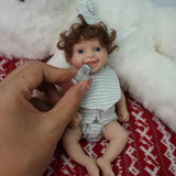 7 Inch Mini Silicone Baby Dolls Baby Girl