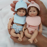 7 inch Full Silicone Mini Reborn Dolls Bab Boy