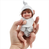 7 Inch Mini Silicone Baby Dolls Baby Girl