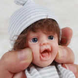 7 Inch Mini Silicone Baby Dolls Baby Girl