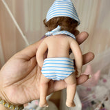 7 inch Full Silicone Mini Reborn Dolls Bab Boy