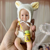 7 inch Adorable Mini Silicone Reborn Dolls Girl