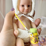 7 inch Adorable Mini Silicone Reborn Dolls Girl