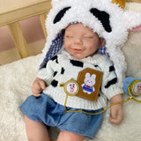 [Neil] 16'' Lifelike Full Body Silicone Reborn Doll | Drink & Pee Function