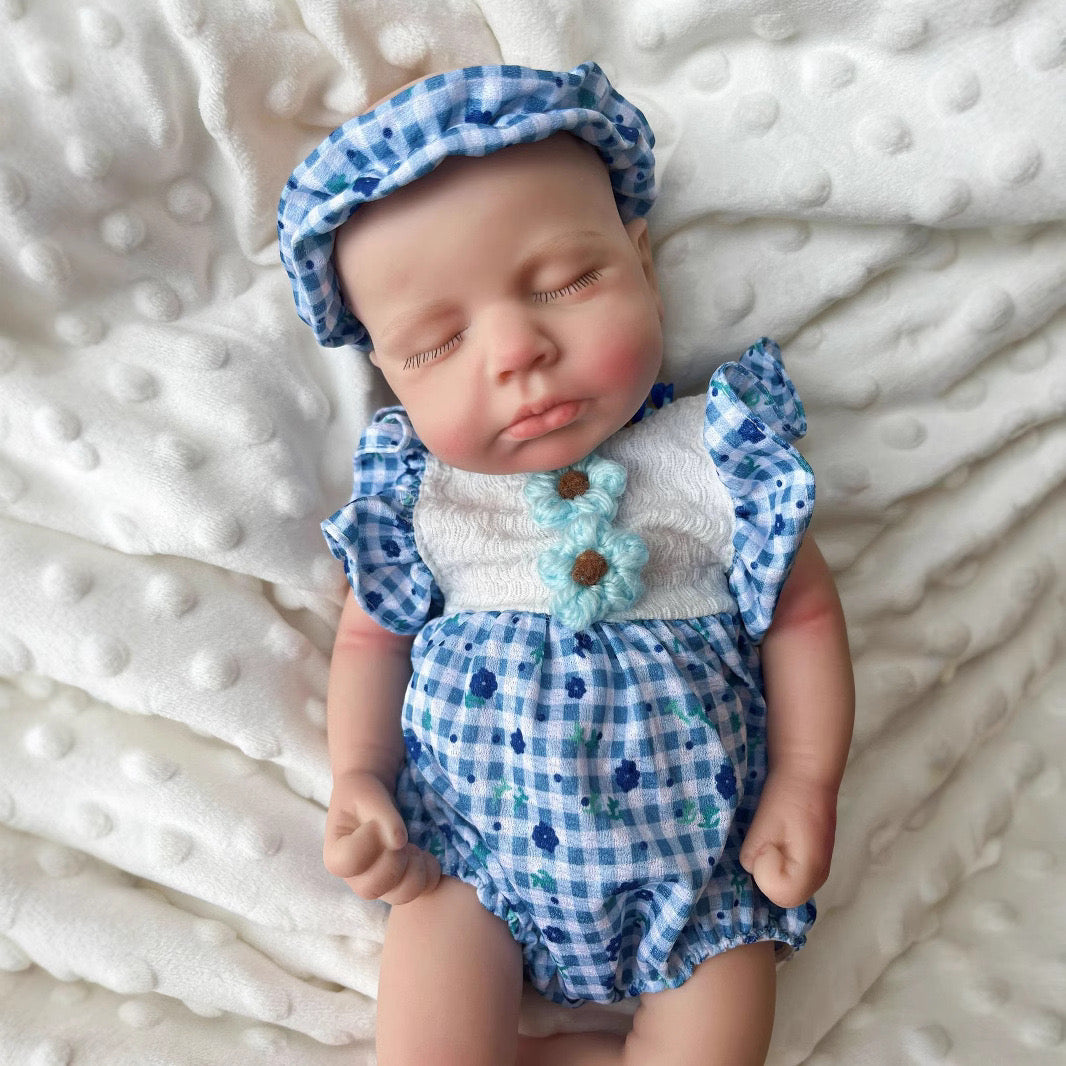 [Chris] 12'' Adorable Silicone Reborn Baby Dolls With Drink & Wet System