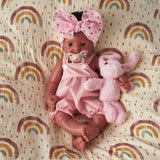[Nala] 16 Inches Full Body Silicone Black Reborn Doll Girl |  Drink & Wet System