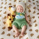 [Porter]18'' Realistic Reborn Silicone Doll Boy Open Mouth Have Pacifier| No Drink & Wet System