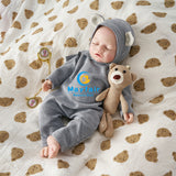 [Porter]18'' Realistic Reborn Silicone Doll Boy Open Mouth Have Pacifier| No Drink & Wet System