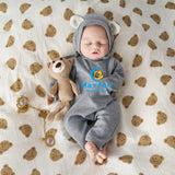 [Porter]18'' Realistic Reborn Silicone Doll Boy Open Mouth Have Pacifier| No Drink & Wet System