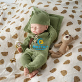 [Porter]18'' Realistic Reborn Silicone Doll Boy Open Mouth Have Pacifier| No Drink & Wet System