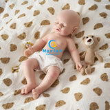 [Porter]18'' Realistic Reborn Silicone Doll Boy Open Mouth Have Pacifier| No Drink & Wet System