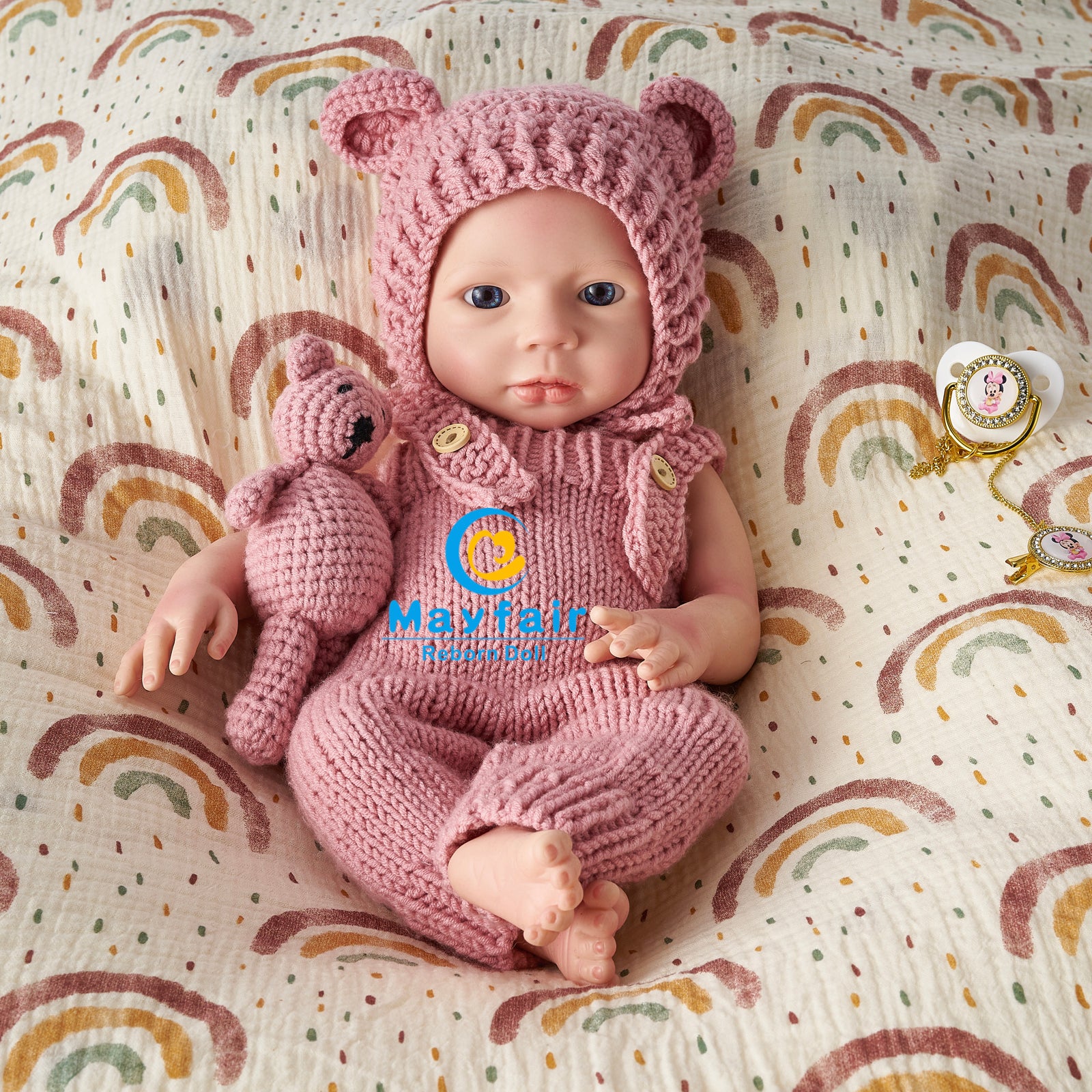 [Elizabeth] Bebé Reborn de silicona realista de 18 pulgadas