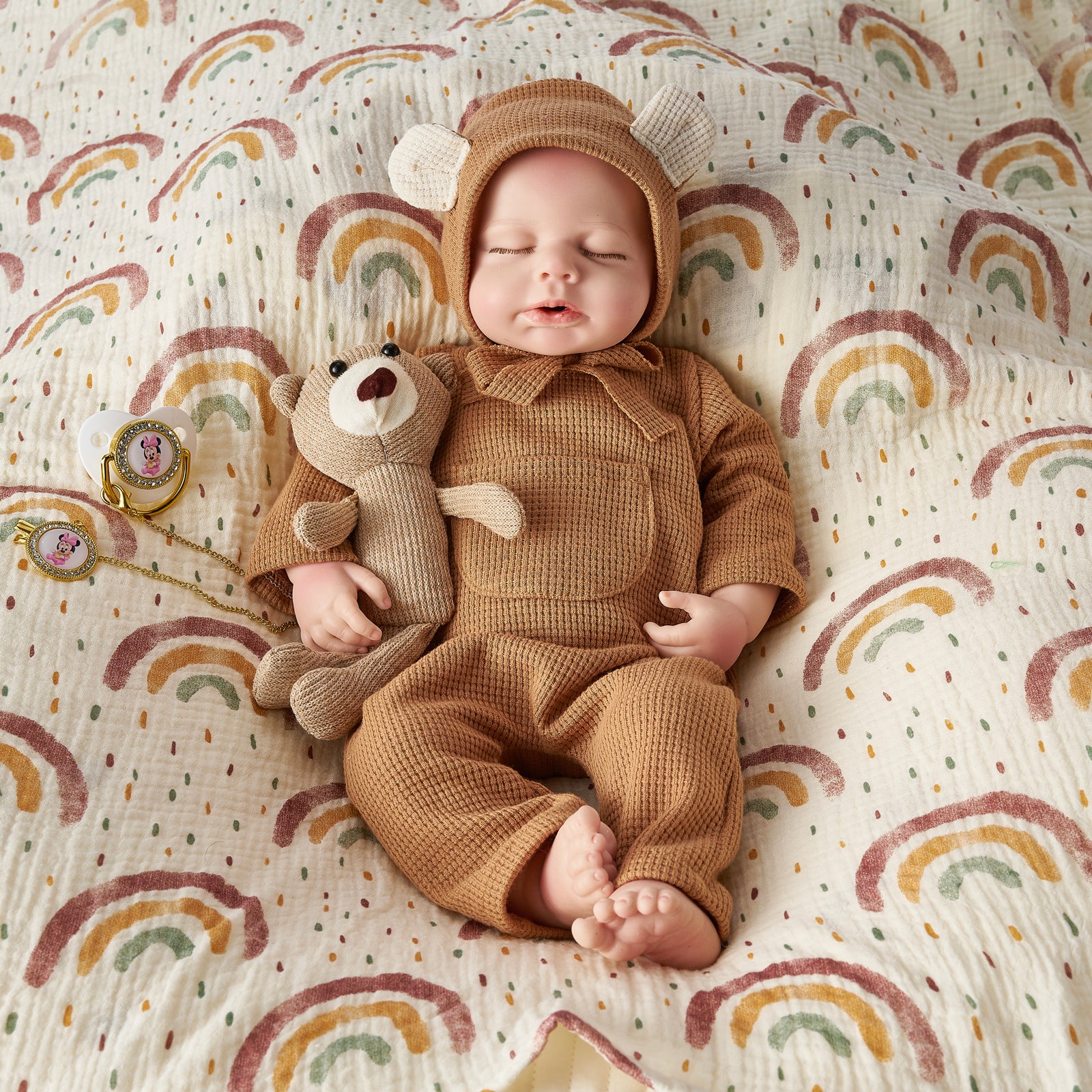 [Addison] 18 inches Lifelike silicone reborn baby doll boy | Drink & Pee Function