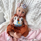 [Nora] 13'' Realistic Full Body Silicone Baby Doll Boy | Drink & Pee Function