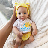 [Nora] 13'' Realistic Full Body Silicone Baby Doll Boy | Drink & Pee Function
