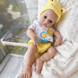 [Nora] 13'' Realistic Full Body Silicone Baby Doll Boy | Drink & Pee Function