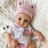 [Norman] 13'' Realistic Silicone Newborn Baby Doll Boy | Drink & Pee Function