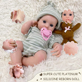 [Nora] 13'' Realistic Silicone Baby Doll | Drink & Pee Function