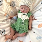 [Porter]18'' Realistic Reborn Silicone Doll Boy Open Mouth Have Pacifier| Drink & Wet System