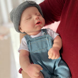 [Luke] 16‘’ Realistic Full Silicone Reborn Doll With Drink & Wet System