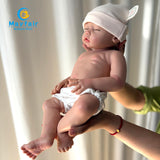 [Ella] 18'' Realistic Full Silicone Reborn Baby Doll Girl |  Drink & Wet System