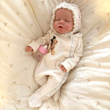 [Sarah] 20'' Realistic Flexible Full Body Silicone Reborn Doll | Drink & Pee Function