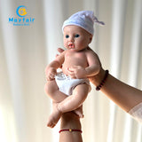 [Norman] 13'' Realistic Silicone Newborn Baby Doll Boy | Drink & Pee Function