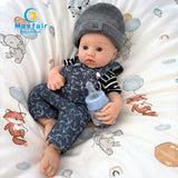 13 inch full silicone baby doll boy named norman