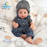 [Norman] 13'' Realistic Silicone Newborn Baby Doll Boy | Drink & Pee Function