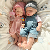 [Luke] 16‘’ Realistic Full Silicone Reborn Doll With Drink & Wet System