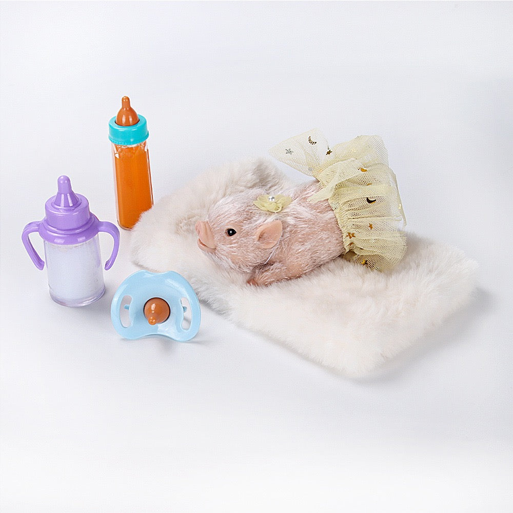 Full Silicone Reborn Piggy Toys Set